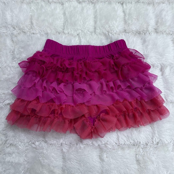 Place Other - The Place Baby Girl Pink Red Tiered Tulle Tutu Shorts Size 3-6 M‎